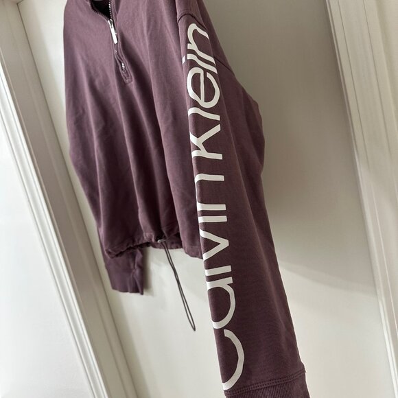 Calvin Klein Purple Collared Sweatshirt, Size XXL - Picture 5 of 9